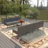 vidaXL 8-tlg. Garten-Lounge-Set mit Auflagen Poly Rattan Produktbild-Vorschau 2