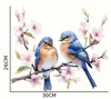 GKA XL Fensterbild 2 Vögel auf Ast 30 cm Fensterfolie Produktbild-Vorschau 4