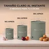 KOOK TIME Aardappel- en uienbus, set van 3, metaal, rond, Productafbeelding-voorbeeld 8