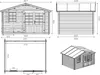 Abri de jardin en bois - 12m2 - 4x3m - Traité - Ep. 28mm - Voir les images du produit 3