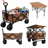 Chariot de plage pliable LUARO avec table 2 en 1 Voir les images du produit 15