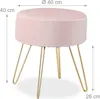Taburetka s kovovými nohami RD30661 Náhľad obrázku produktu 4