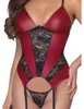 Cottelli LINGERIE Strapshemd rot/schwarz - Mit Produktbild-Vorschau 8