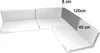 Palettenkissen Palettenauflagen Sitzkissen - 120x40 cm - Produktbild-Vorschau 7