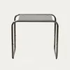 HOMLA Beistelltisch VELLUTO, verchromt, Glas, grau, 50 x 40 Produktbild-Vorschau 2