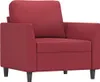 vidaXL Sessel Weinrot 60 cm Kunstleder Produktbild-Vorschau 1