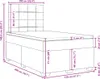 vidaXL Postel Boxspring s matrací Dark Grey 120x200 cm Náhled obrázku produktu 8