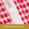 Seersucker Bettwäsche Karo, Landhaus Rot, 100% Baumwolle, Produktbild-Vorschau 5