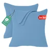 Jersey Kissenbezug 2er Set 80x80 cm 100% Baumwolle Eisblau Produktbild-Vorschau 2