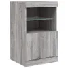 Sideboard mit LED-Leuchten Grau Sonoma 41x37x67 cm Produktbild-Vorschau 3