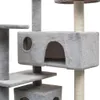 vidaXL Drapak dla kota sizalowy 125 cm beżowy Podgląd zdjęcia produktu 7