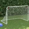 Bramka do piłki nożnej biała 122x81x81 cm stalowa Podgląd zdjęcia produktu 2