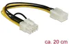 Delock 83775 Stromkabel Delock 6Pin PCIe -> 8Pin PCIe Voir les images du produit 1