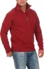 Mivaro Herren Troyer Halfzip in Bordeaux - Pullover mit Produktbild-Vorschau 2