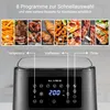 KLAMER Heißluftfritteuse XL 5,5l, Multifunktionale Produktbild-Vorschau 2