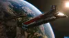 Two large spaceships are shown in orbit above a planet, with the sun visible in the upper right corner. Produktbild-Vorschau