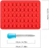 3 Stück Süßigkeiten Form Silikon Gummibärchen Formen Produktbild-Vorschau 5