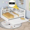Merax Schlafsofa 140x200cm mit Ausziehbett 90x190cm, Produktbild-Vorschau 1