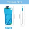 4er Pack faltbare Trinkflasche 1000ml Silikon BPA frei Produktbild-Vorschau 2