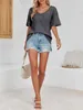 Oversize-T-Shirt für Damen, lockere Passform, reine Produktbild-Vorschau 4