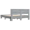 vidaXL Bettgestell Grau Sonoma 150x200 cm Holzwerkstoff und Produktbild-Vorschau 5