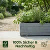 IvoQ Großer Holz-Pflanzkübel - Blumenkasten für Außen & Produktbild-Vorschau 5