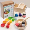 Montessori Holzspielzeug "Kugeln auf Tellern" Produktbild-Vorschau 6
