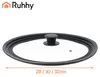 Ruhhy 25561 Coperchio universale in vetro con bordo in Anteprima dell’immagine prodotto 7