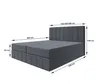 Bett, Boxspringbett BEGI mit Taschen-Matraze, Bettkästen, Produktbild-Vorschau 3