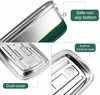 Edelstahl Brotdose 2000ML, Doppelte Metall Lunchbox mit 3 Produktbild-Vorschau 7