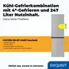 Exquisit Kühl-Gefrierkombination KGC250-85-NF-040D inoxlook Produktbild-Vorschau 2