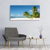 Glasbilder 120x60 Wandbild Druck auf Glas Strand Palmen Produktbild-Vorschau 2