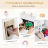 COSTWAY Cucina per bambini, cucina giocattolo in legno con Anteprima dell’immagine prodotto 5