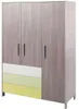 Kinder-Schrank Pinie Kleiderschrank - (3212) Produktbild-Vorschau 2