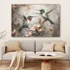 Wanddeko 120x80 cm - Tiere - Kolibri - Vögel - Blumen - Produktbild-Vorschau 6
