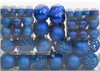 A set of blue Christmas ornaments in clear plastic packaging. Náhled obrázku produktu