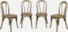 sweeek - 4er-Set Vintage-Stühle aus Holz und Produktbild-Vorschau 1
