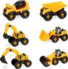 Relaxdays Veicoli da cantiere per bambini, set da 6 pezzi, Anteprima dell’immagine prodotto 1