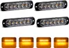4X Led Orange Clignotant Lampe D'avertissement Télécommande Voir les images du produit 3