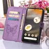Google Pixel 7A Pouzdro, Motýlí Reliéf Flip Kožené Pouzdro Náhled obrázku produktu 1