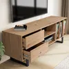 WOHNLING Lowboard Eiche-Nachbildung 150x55x40 cm TV-Kommode Produktbild-Vorschau 4