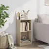 vidaXL Bücherregal Sonoma-Eiche 40x24x75 cm Holzwerkstoff Produktbild-Vorschau 3