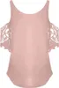 ASKSA Damen Blusen T-Shirt Schulterfrei V-Ausschnitt Tops Produktbild-Vorschau 3