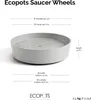 Untersetzer Ecopots mit Rollen Kunststoff Ø 34,1 cm H 9 cm Produktbild-Vorschau 5