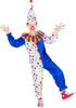A child wearing a clown costume, posing against a white background. Produktbild-Vorschau