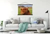 MuchoWow® Textilposter Schottischer Highlander - Gras - Produktbild-Vorschau 3