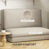 HOMCOM Bodensofa 3-in-1 Klappbar Schlafsofa mit Samtoptik Produktbild-Vorschau 5