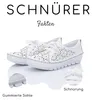 Gemini Damen Schnürschuh Leder Halbschuh mit Blumen und Produktbild-Vorschau 9