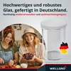 100x WELLGRO Einmachgläser 435ml – Schraubdeckel TO82 weiß Produktbild-Vorschau 4
