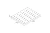 An isometric line drawing of a mattress with dimensions indicated. Produktbild-Vorschau